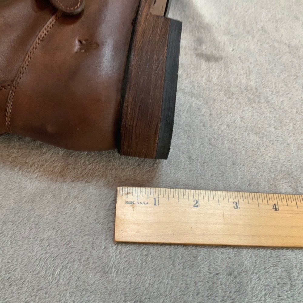 Frye Engineer 8R Cognac Brown Leather Boots 3470547 STO Mens 5.5 Womens 7.5 - Picture 8 of 9